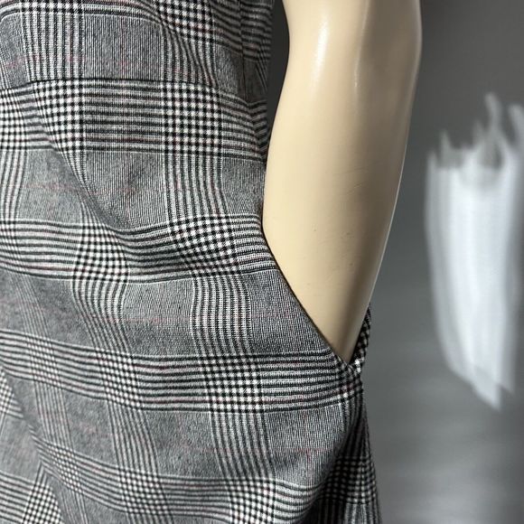 Banana Republic Dress Glen Plaid Shift Wool Blend Short Sleeve Size 8 T Tall NWT - Picture 5 of 9